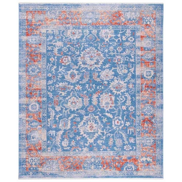 Safavieh Hellenic 400 Runner Area RugBlue & Rust 3 x 13 ft. HLC415M-313 - main
